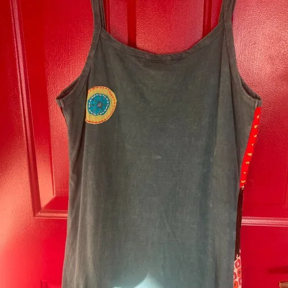 Pyramid Collection dress Boho Hippie Patchwork - Picture 4 of 5